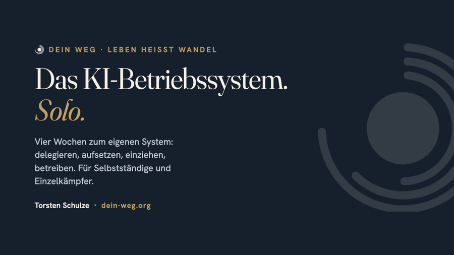 Kurs-Cover: Das KI-Betriebssystem — Solo